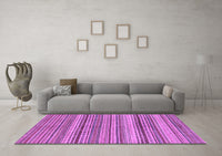 Machine Washable Abstract Purple Modern Rug, wshabs2220pur