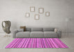 Machine Washable Abstract Purple Modern Area Rugs in a Living Room, wshabs2221pur