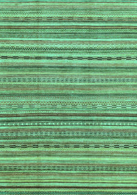 Abstract Turquoise Modern Rug, abs2221turq