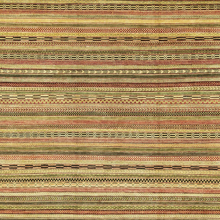 Machine Washable Abstract Gen Brown Yellow Rug, wshabs2221