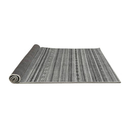 Sideview of Abstract Gray Modern Rug, abs2221gry