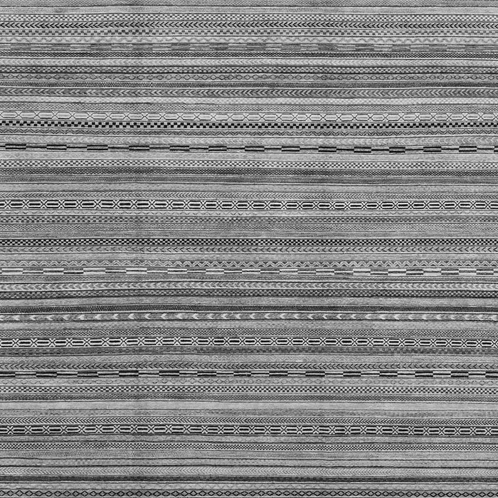 Square Machine Washable Abstract Gray Modern Rug, wshabs2221gry