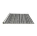 Sideview of Machine Washable Abstract Gray Modern Rug, wshabs2221gry