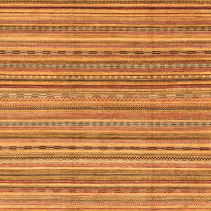 Square Abstract Orange Modern Rug, abs2221org