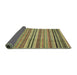 Sideview of Abstract Metallic Gold Modern Rug, abs2222