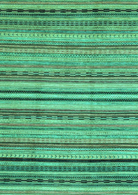 Abstract Turquoise Modern Rug, abs2222turq