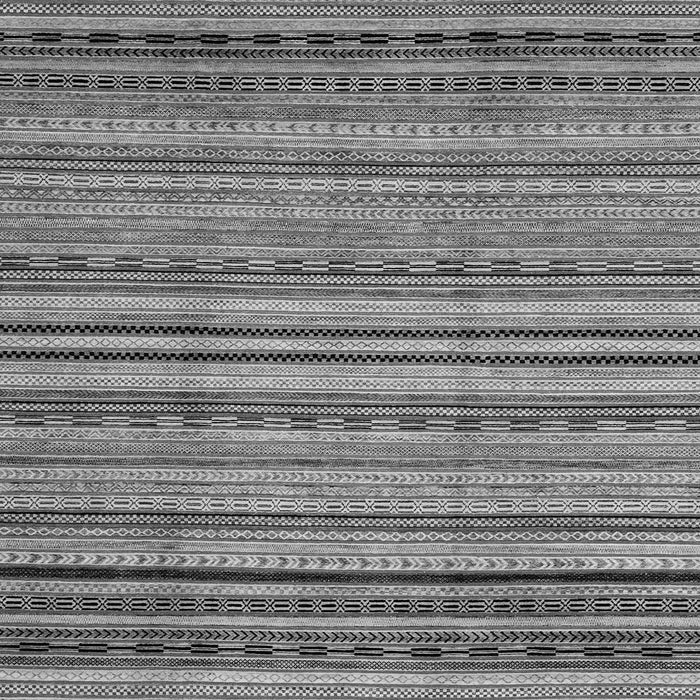 Square Machine Washable Abstract Gray Modern Rug, wshabs2222gry