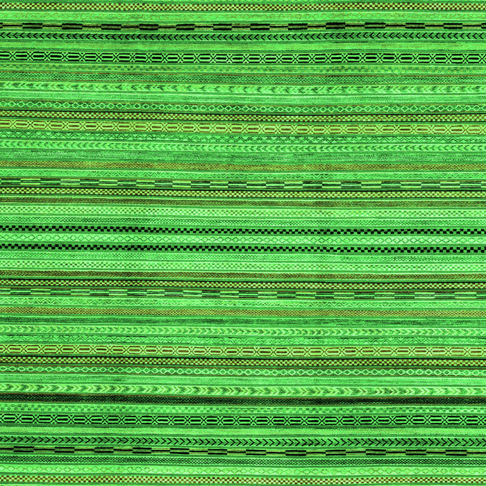 Square Machine Washable Abstract Green Modern Area Rugs, wshabs2222grn