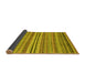 Sideview of Abstract Yellow Modern Rug, abs2222yw