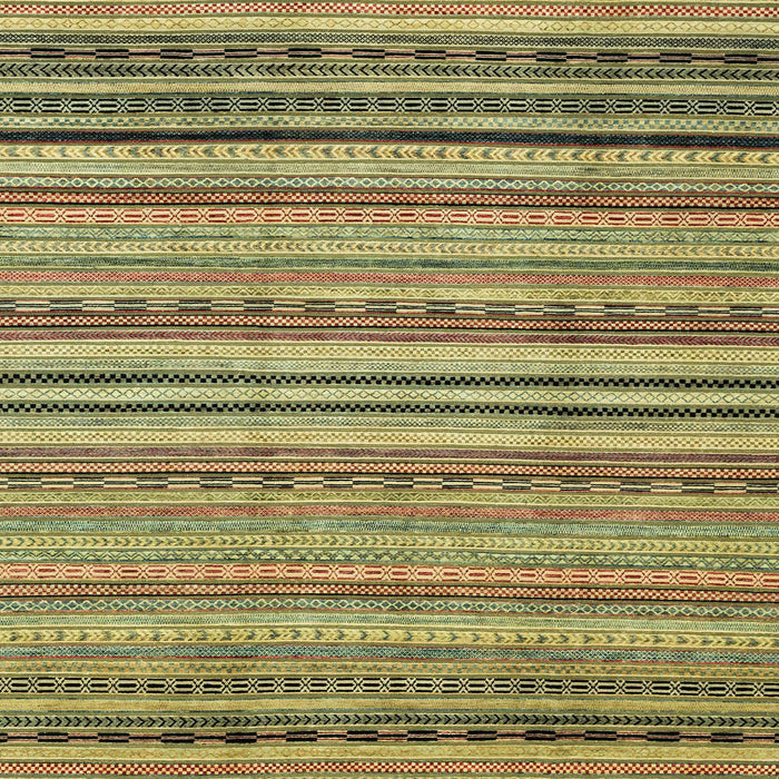 Square Abstract Metallic Gold Modern Rug, abs2222