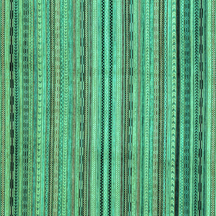Square Abstract Turquoise Modern Rug, abs2222turq