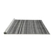 Sideview of Machine Washable Abstract Gray Modern Rug, wshabs2222gry