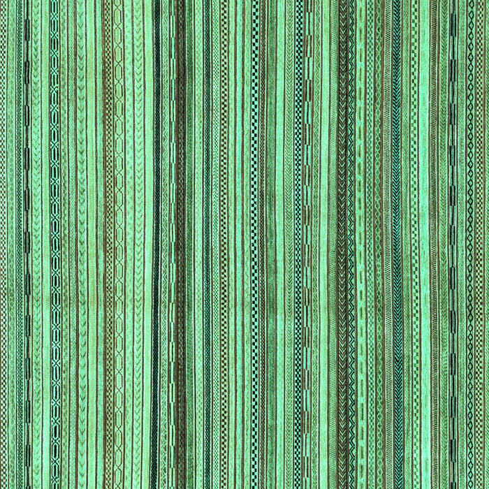 Square Machine Washable Abstract Turquoise Modern Area Rugs, wshabs2223turq