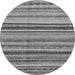 Round Abstract Gray Modern Rug, abs2223gry