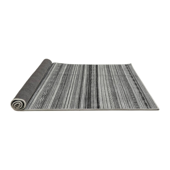 Sideview of Abstract Gray Modern Rug, abs2223gry
