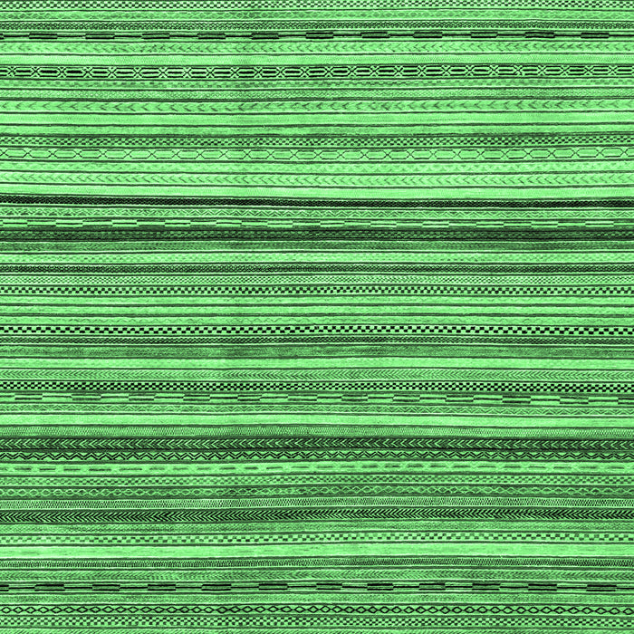 Square Abstract Emerald Green Modern Rug, abs2223emgrn