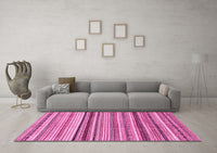 Machine Washable Abstract Pink Modern Rug, wshabs2223pnk