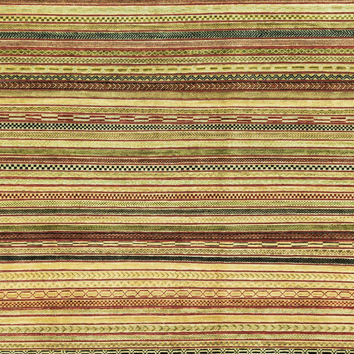 Machine Washable Abstract Gen Brown Yellow Rug, wshabs2223