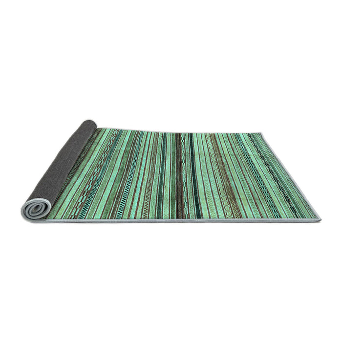 Sideview of Abstract Light Blue Modern Rug, abs2223lblu