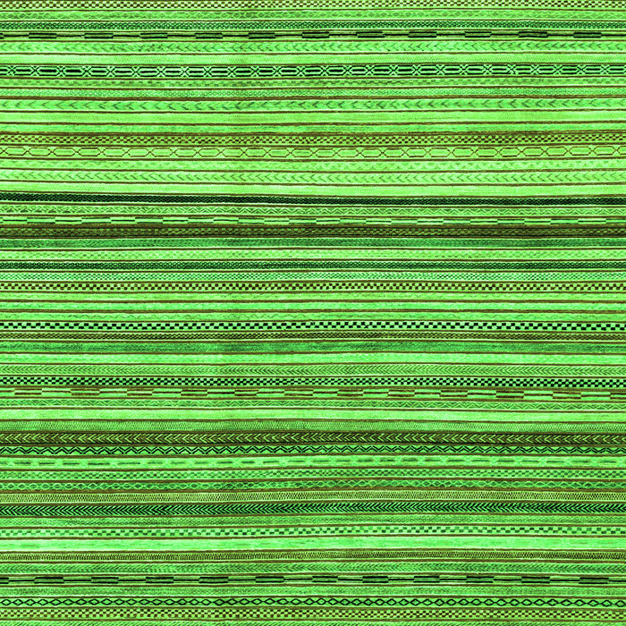 Square Machine Washable Abstract Green Modern Area Rugs, wshabs2223grn