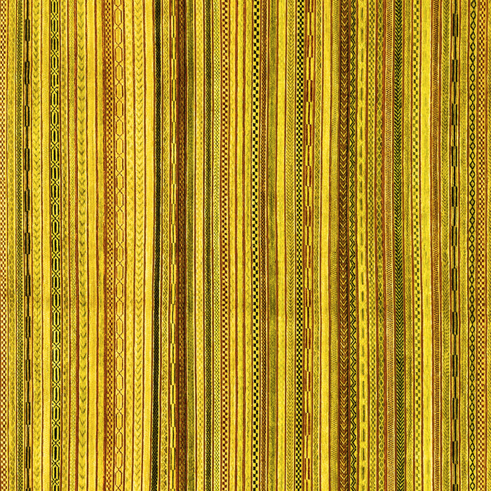 Square Machine Washable Abstract Yellow Modern Rug, wshabs2223yw