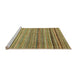 Sideview of Machine Washable Abstract Metallic Gold Rug, wshabs2224