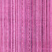 Square Machine Washable Abstract Pink Modern Rug, wshabs2224pnk