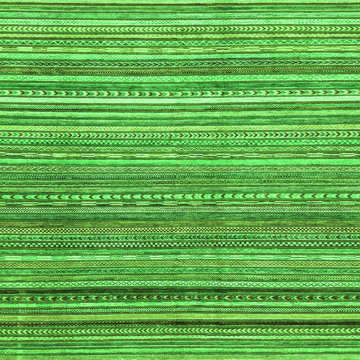 Square Machine Washable Abstract Green Modern Area Rugs, wshabs2224grn