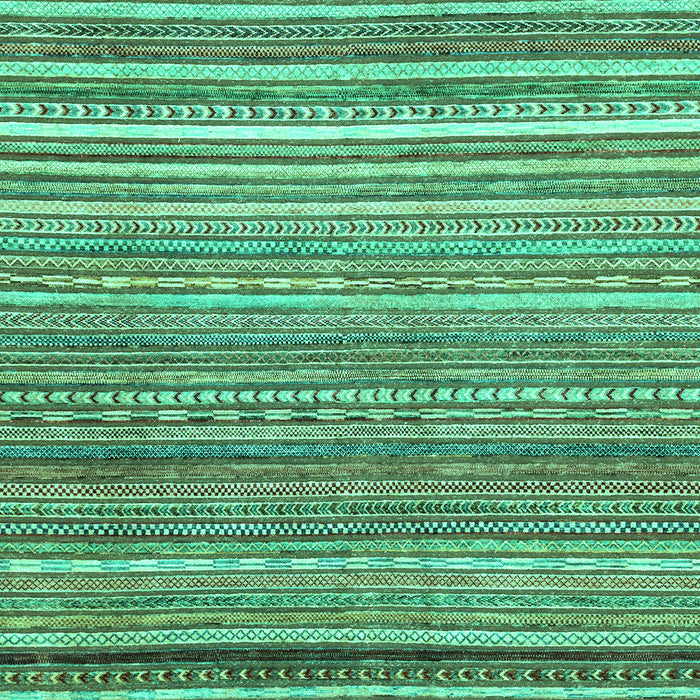 Machine Washable Abstract Turquoise Modern Area Rugs, wshabs2224turq