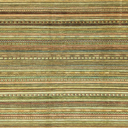 Square Machine Washable Abstract Metallic Gold Rug, wshabs2224