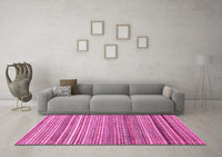 Machine Washable Abstract Pink Modern Rug, wshabs2224pnk