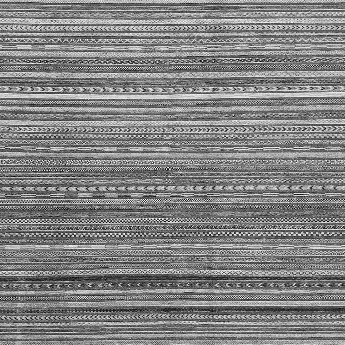 Square Machine Washable Abstract Gray Modern Rug, wshabs2224gry