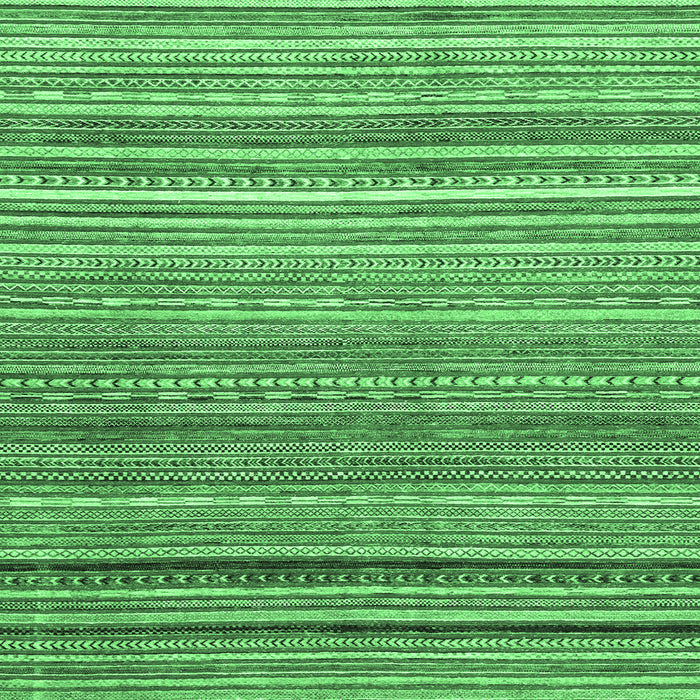Square Machine Washable Abstract Emerald Green Modern Area Rugs, wshabs2224emgrn