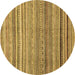 Round Abstract Brown Modern Rug, abs2224brn