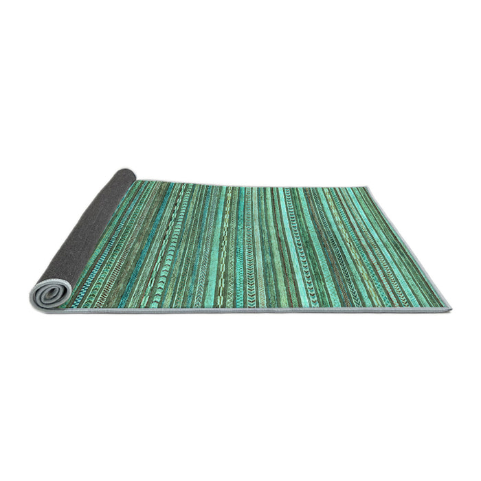 Sideview of Abstract Light Blue Modern Rug, abs2224lblu