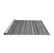 Sideview of Machine Washable Abstract Gray Modern Rug, wshabs2224gry