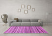 Machine Washable Abstract Purple Modern Area Rugs in a Living Room, wshabs2224pur