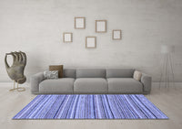 Machine Washable Abstract Blue Modern Rug, wshabs2225blu