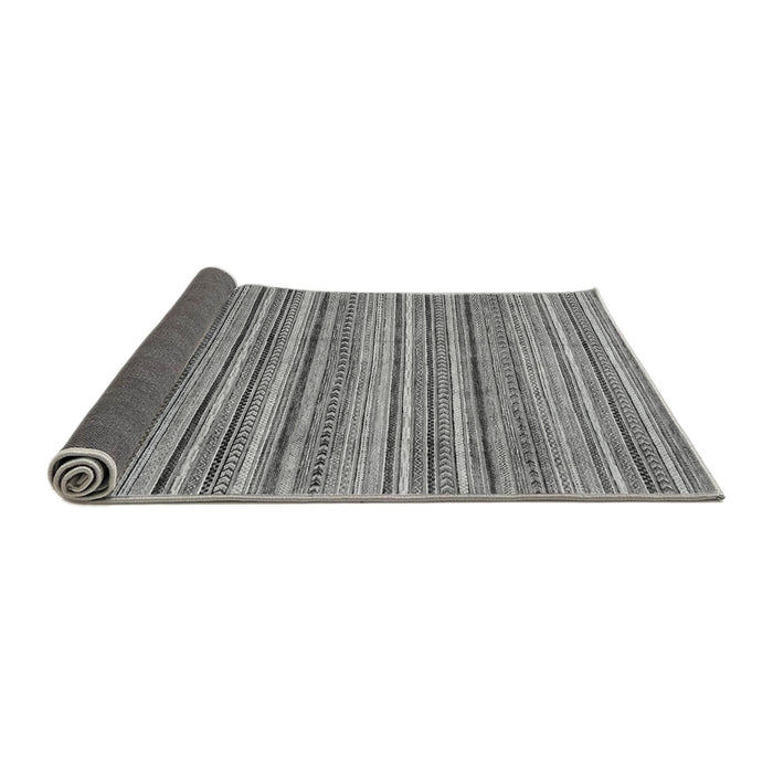 Sideview of Abstract Gray Modern Rug, abs2225gry