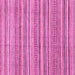 Square Machine Washable Abstract Pink Modern Rug, wshabs2225pnk