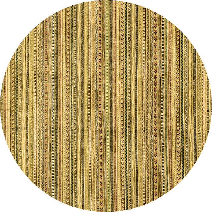 Round Machine Washable Abstract Brown Modern Rug, wshabs2225brn