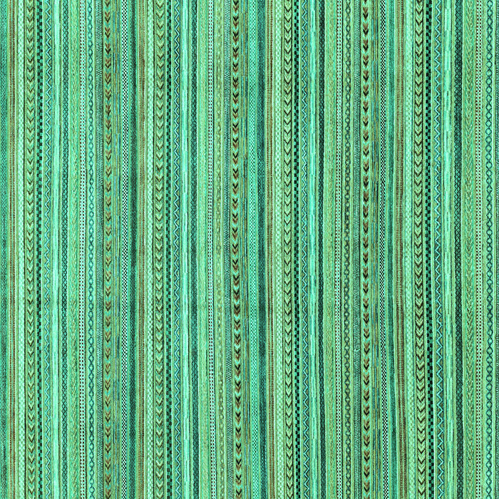Square Abstract Turquoise Modern Rug, abs2225turq