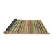 Sideview of Abstract Chrome Gold Yellow Modern Rug, abs2226