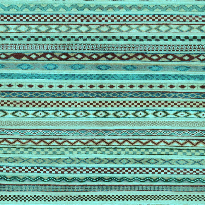 Square Abstract Light Blue Modern Rug, abs2226lblu