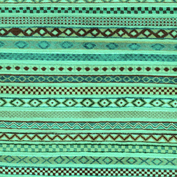 Machine Washable Abstract Turquoise Modern Area Rugs, wshabs2226turq