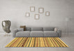 Machine Washable Abstract Brown Modern Rug in a Living Room,, wshabs2226brn