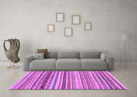 Machine Washable Abstract Purple Modern Rug, wshabs2226pur