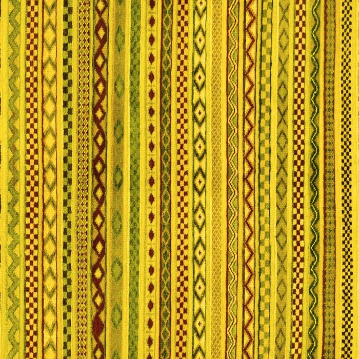 Square Machine Washable Abstract Yellow Modern Rug, wshabs2226yw