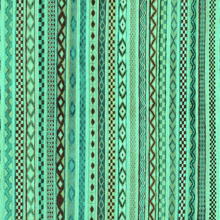 Square Abstract Turquoise Modern Rug, abs2226turq