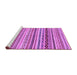 Sideview of Machine Washable Abstract Purple Modern Area Rugs, wshabs2226pur